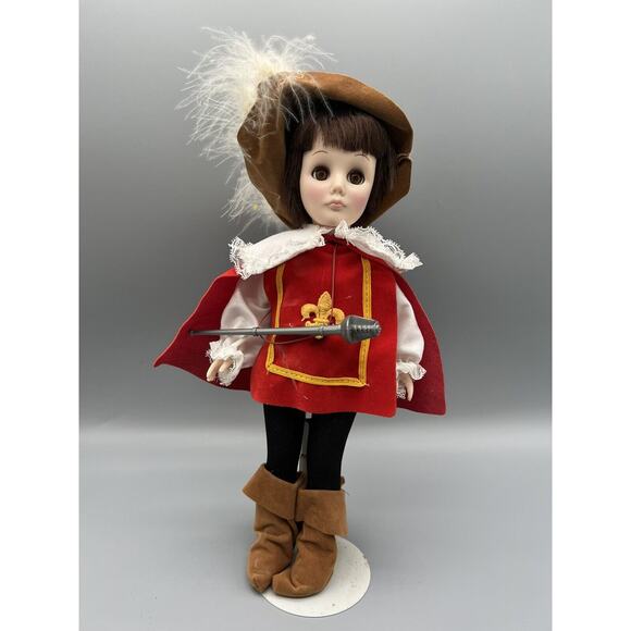 (#92) Vintage Effanbee "STORY BOOK" Collectiblee Doll | MUSKETEER | With Stand - Picture 1 of 5